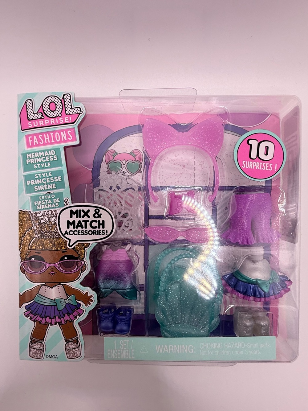 NEW L.O.L. Surprise! Fashion Pack-Mermaid Princess Style Mix & Match Accessories